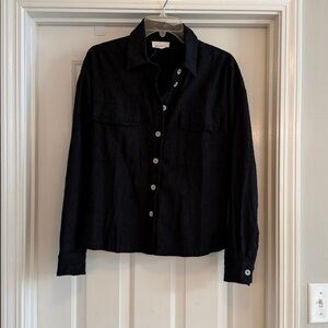 Andrée by Unit Black Long Sleeve Blouse Women’s Size M Casual Chic